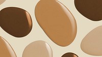 Nude tone circle blob in beige background