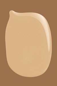 Nude paint drop psd element in brown background