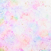 Colorful bubble art pink background feminine style