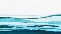 Ombre blue sea watercolor background abstract style