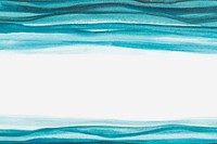 Ombre blue watercolor border abstract style