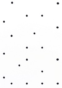 Minimal white background with black polka dot pattern