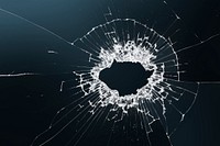 Smashed glass dark background with design space 