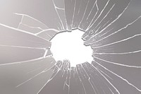 Cracked mirror background vector shattered glass