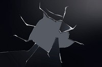 Black background vector broken glass effect