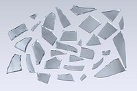 Cracked mirror background vector shattered glass