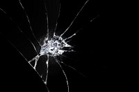 Black background with broken glass texture