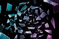 Aesthetic background of mirror shards colorful tone