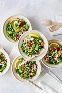 Very fresh herb quinoa bowl