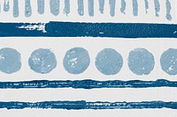 Blue circle pattern background block prints