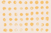 Yellow circle pattern background psd block prints