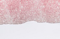 Ripped paper pink border on diy glittery background