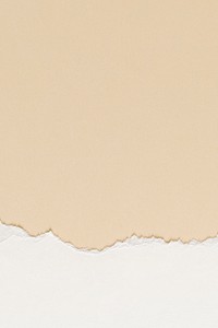 Torn beige paper border on handmade background