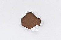 Torn paper white background simple handmade craft