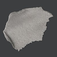 Smeared wet cement texture psd graphic element in gray tone