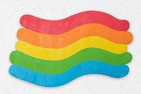 Rainbow dry clay textured vector colorful graphic creative craft for kids