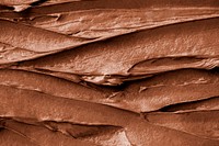 Brownie frosting texture background close-up