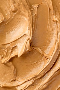 Caramel frosting texture background vector
