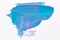 Blue paint smear textured brush stroke creative art graphic