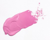 Pink acrylic paint textured brush stroke creative art graphic