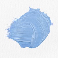 Blue paint smudge textured psd brush stroke creative art graphic