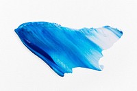 Blue paint smear textured brush stroke creative art graphic