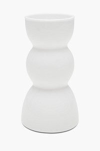 White modern vase psd mockup for home decor