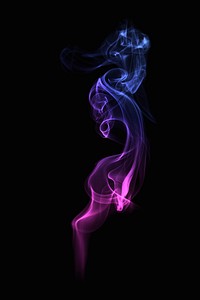 Purple smoke psd design, dark background