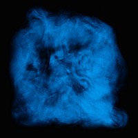 Smoke textured element, in blue design
