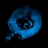 Blue smoke vector textured element, abstract design