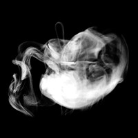 White smoke vector textured element, abstract design