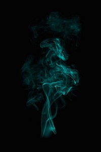 Teal smoke background psd, dark aesthetic 
