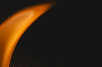 Fire sparks background, realistic flame border, black design space