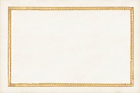 Classic gold border frame, off white background