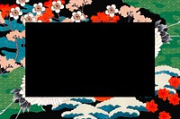 Vintage Japanese frame vector illustration, remixed from public domain artworks