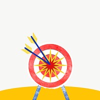 Colorful business background vector goals and target with dart and arrow remixed media