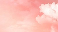 Pastel background vector of sky in feminine style