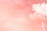 Pastel background vector of sky in feminine style