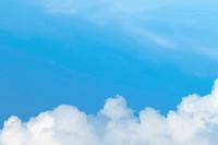 Blue sky background vector with clouds