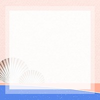 Frame vector with clam shell, remixed from artworks by Augustus Addison Gould