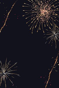 Colorful fireworks background vector in celebration theme