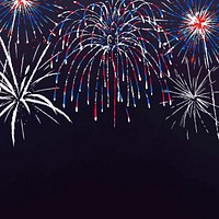 Colorful fireworks background vector in celebration theme