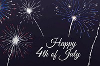 4th of July template vector for banner with editable text 