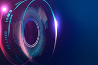 Optical lens technology background in purple and blue gradient