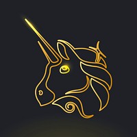 Uniswap cryptocurrency unicorn icon psd blockchain finance concept