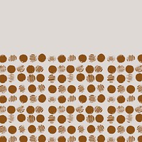 Round brown block print background