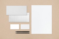 Corporate identity stationery set with design space