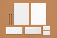 Corporate identity stationery set with design space