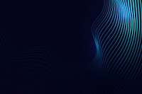 Digital technology background psd with abstract wave border