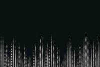 Music equalizer technology black background psd with white digital sound wave